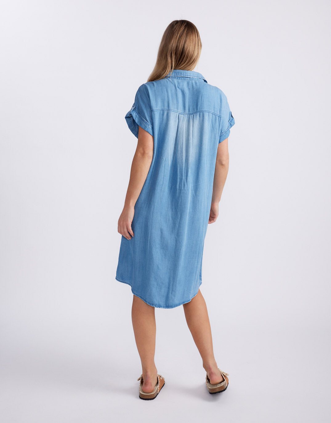 Amber Vintage Denim Dress - Chambray