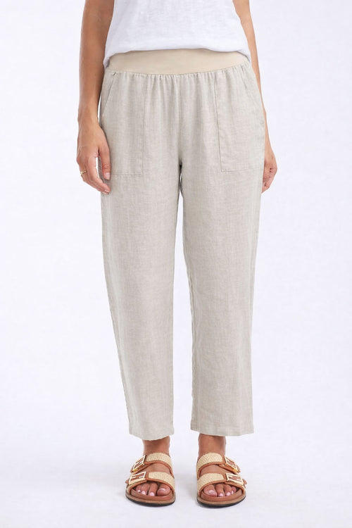 Sorrento Linen Pants - Beige