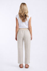 Sorrento Linen Pants - Beige