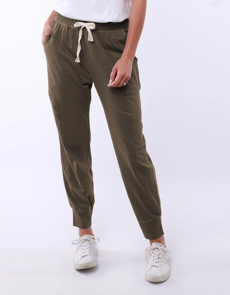 Buy Wash Out Lounge Pants - Khaki Elm for Sale Online Australia