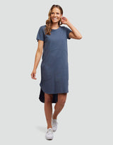 Bayley Dress - Navy Foxwood - cotton dresses