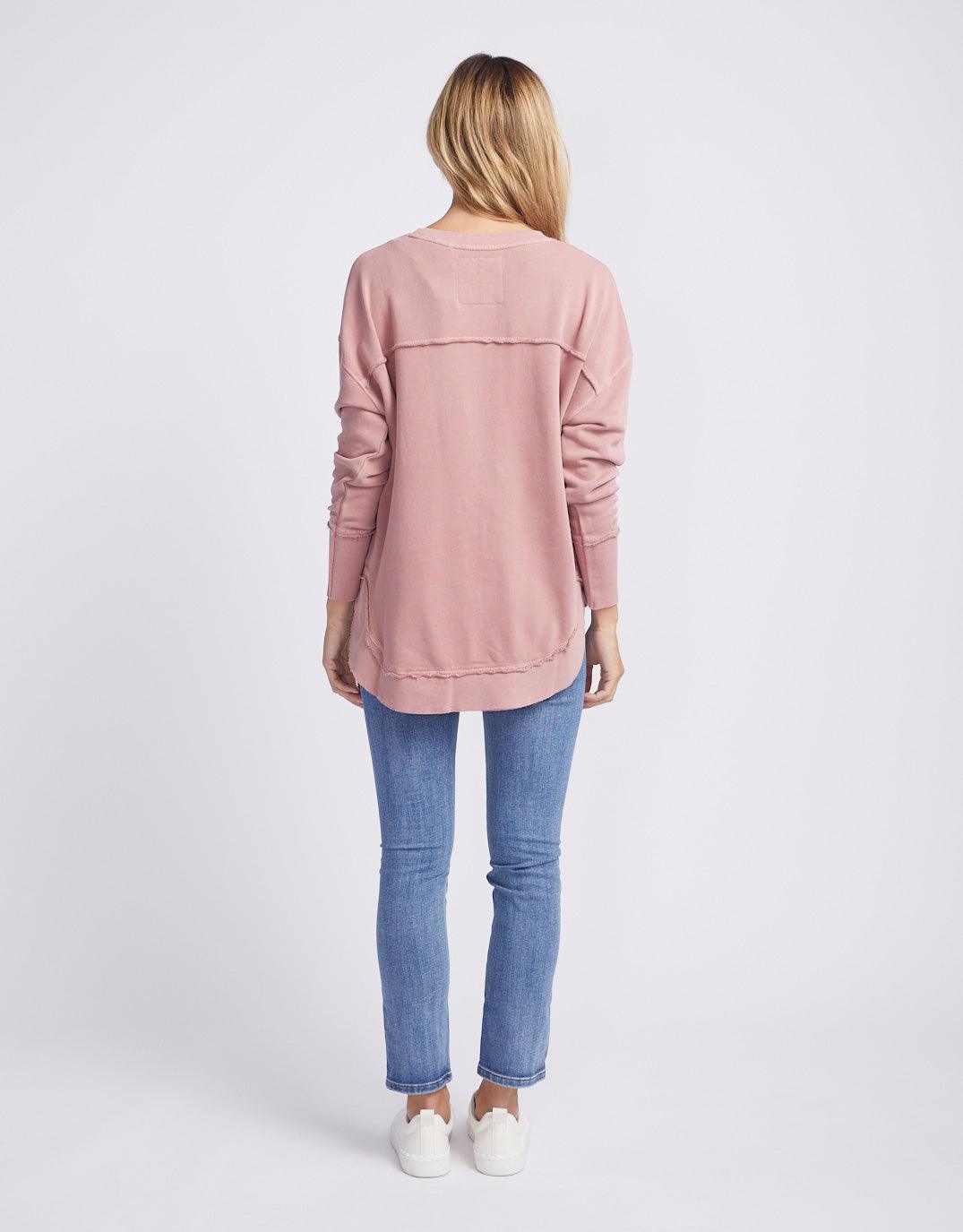 Foxwood - Delilah Crew - Pink - White & Co Living Jumpers