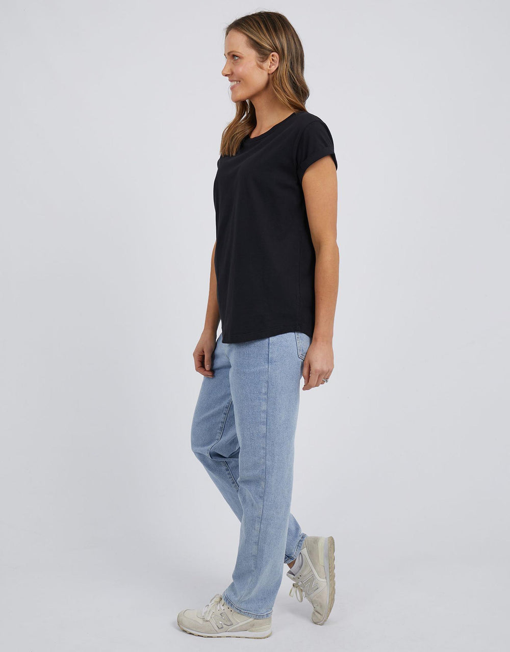 Foxwood - Manly Tee - Black - White & Co Living Tops