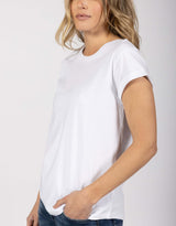 Foxwood - Manly Tee - White - White & Co Living Tops