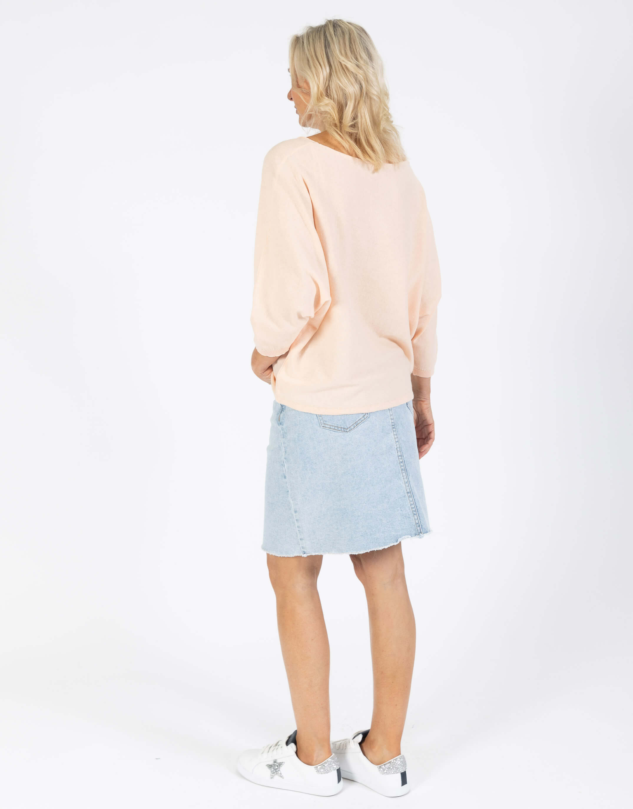 Donna Knit Top - Peach