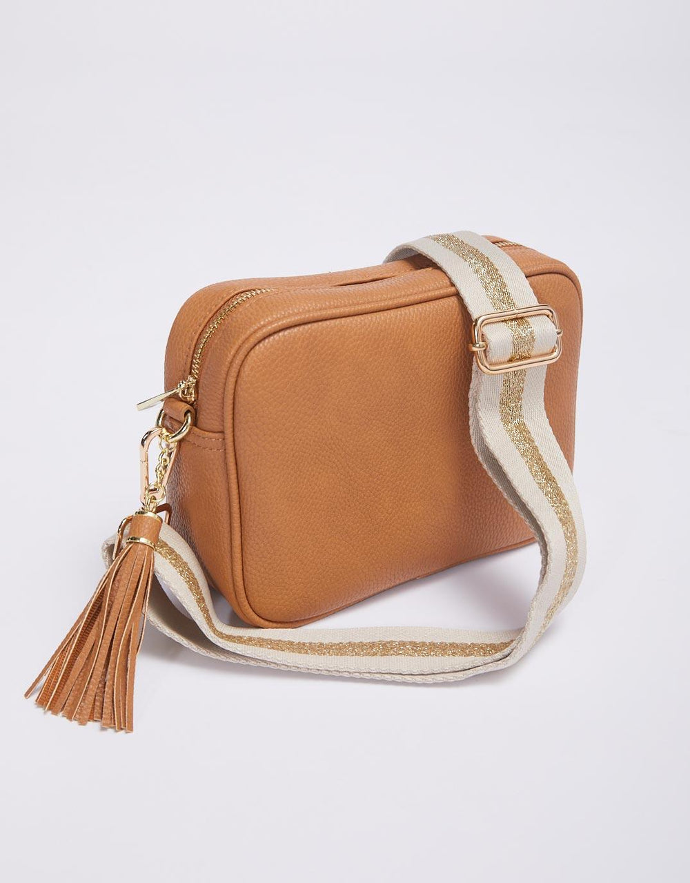 White & Co. - Bag Strap Stripe - Natural/Gold Lurex - White & Co Living Accessories