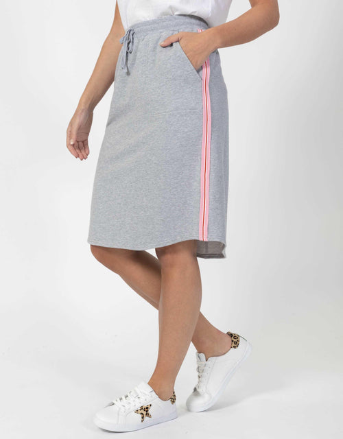 Central Park Skirt - Grey Marle - White & Co Living