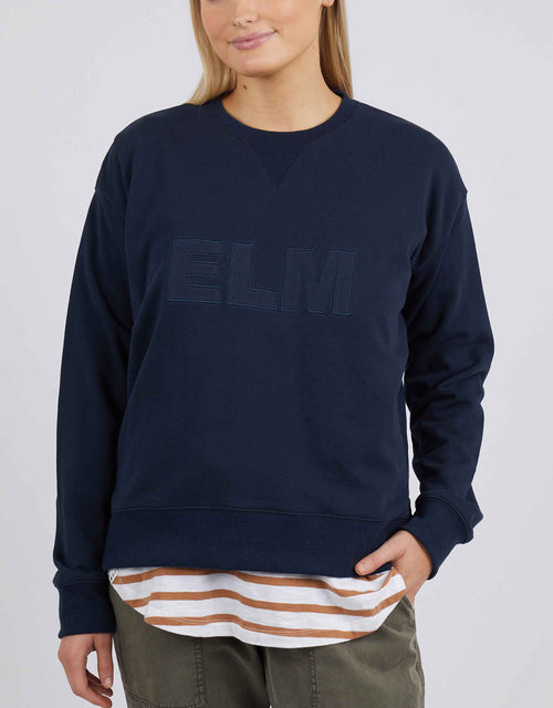 elm-applique-sweat-navy-plus-size-clothing