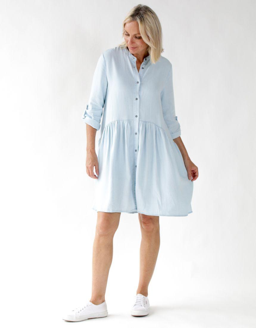 Frankie Dress - Chambray Sass Clothing