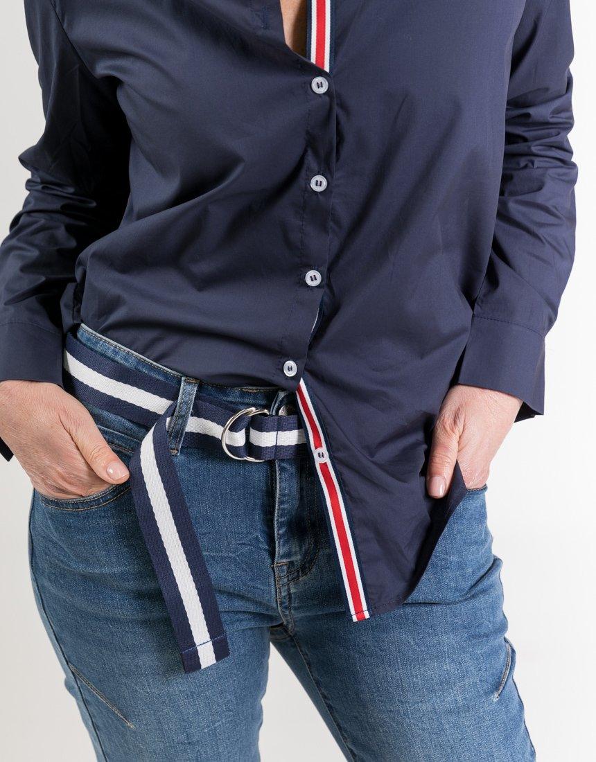 Buy Portsea D-Ring Belt - Navy/White White & Co. for Sale Online Australia