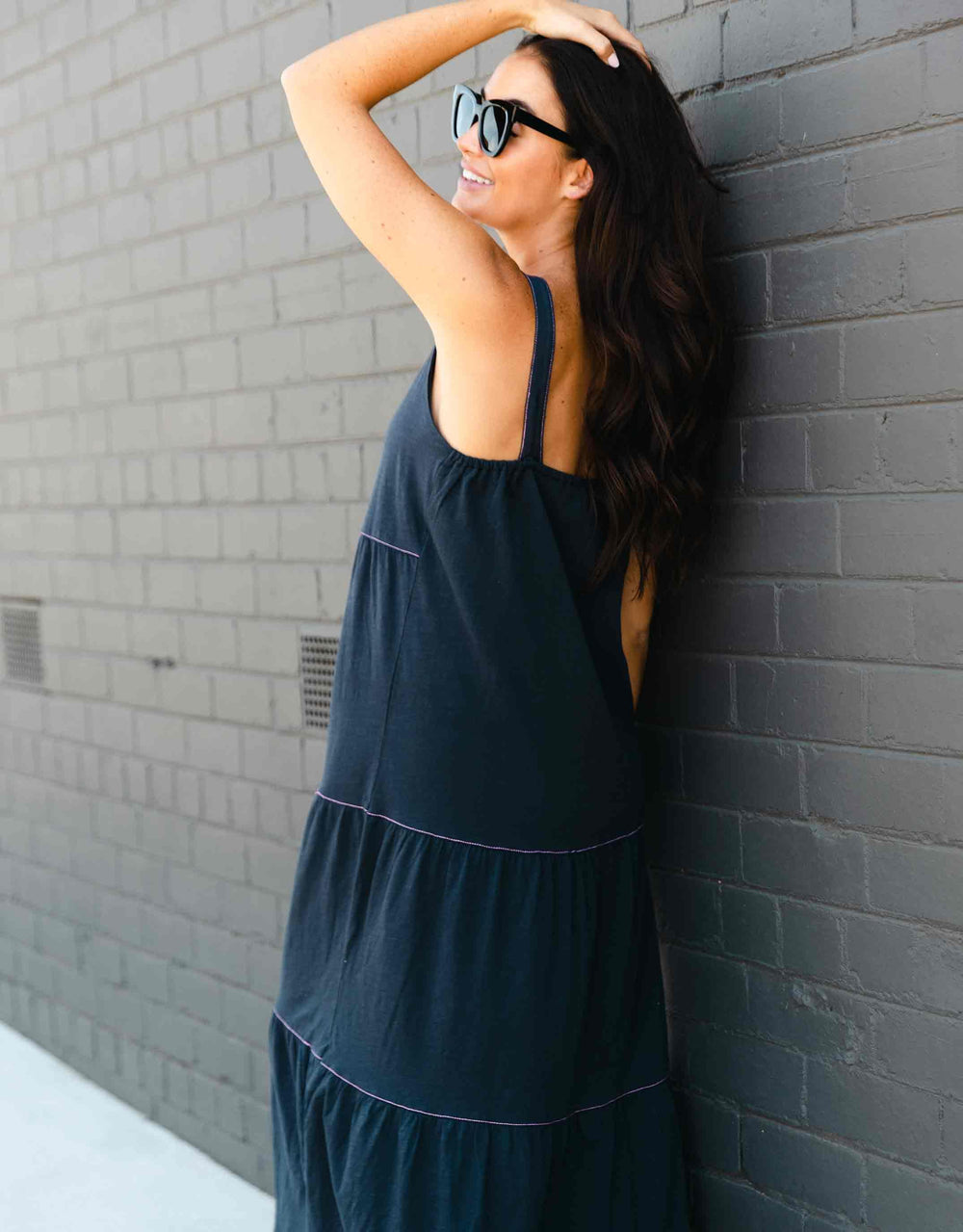 Venice Beach Dress - Navy - White & Co Living