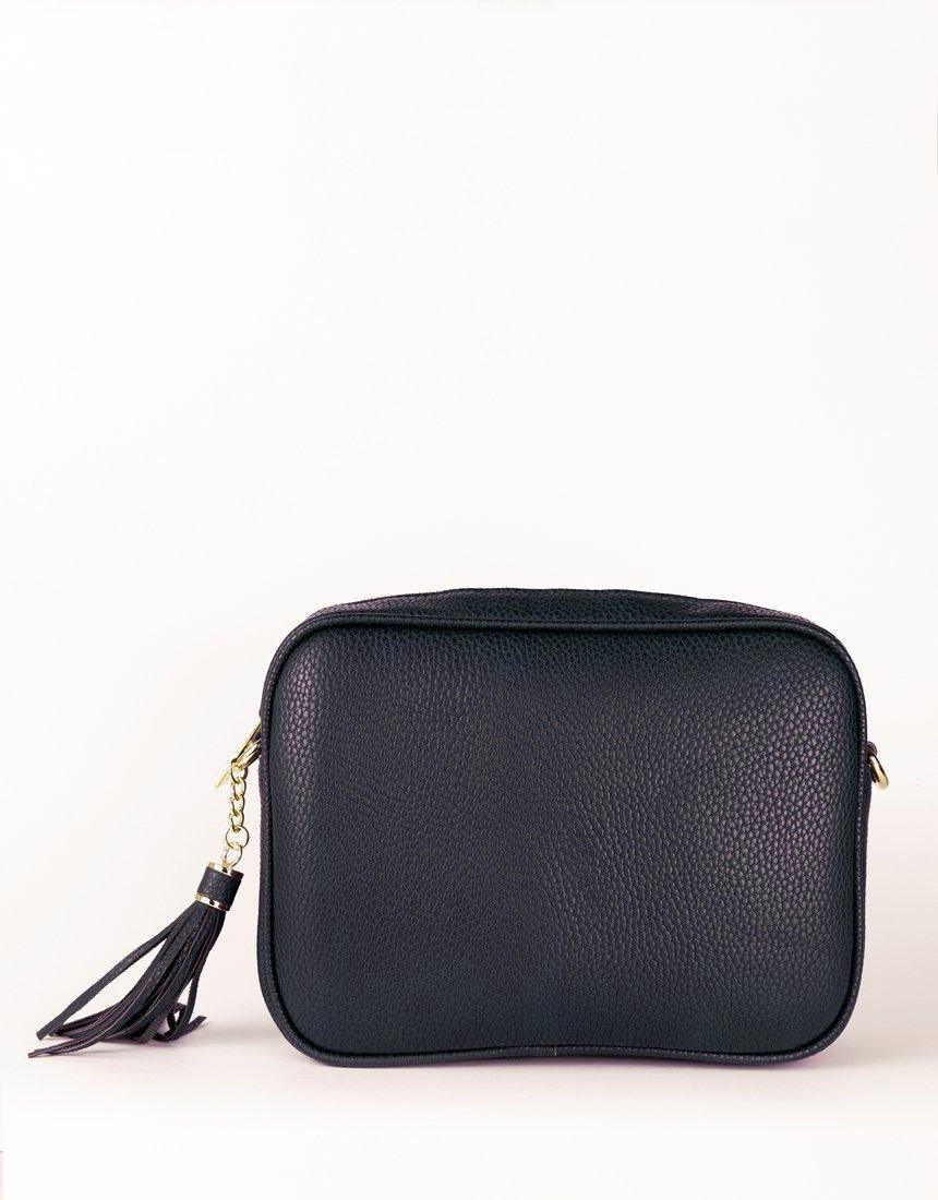 White & Co. - Zoe Crossbody Bag - Navy/Fuchsia Stripe - White & Co Living Accessories