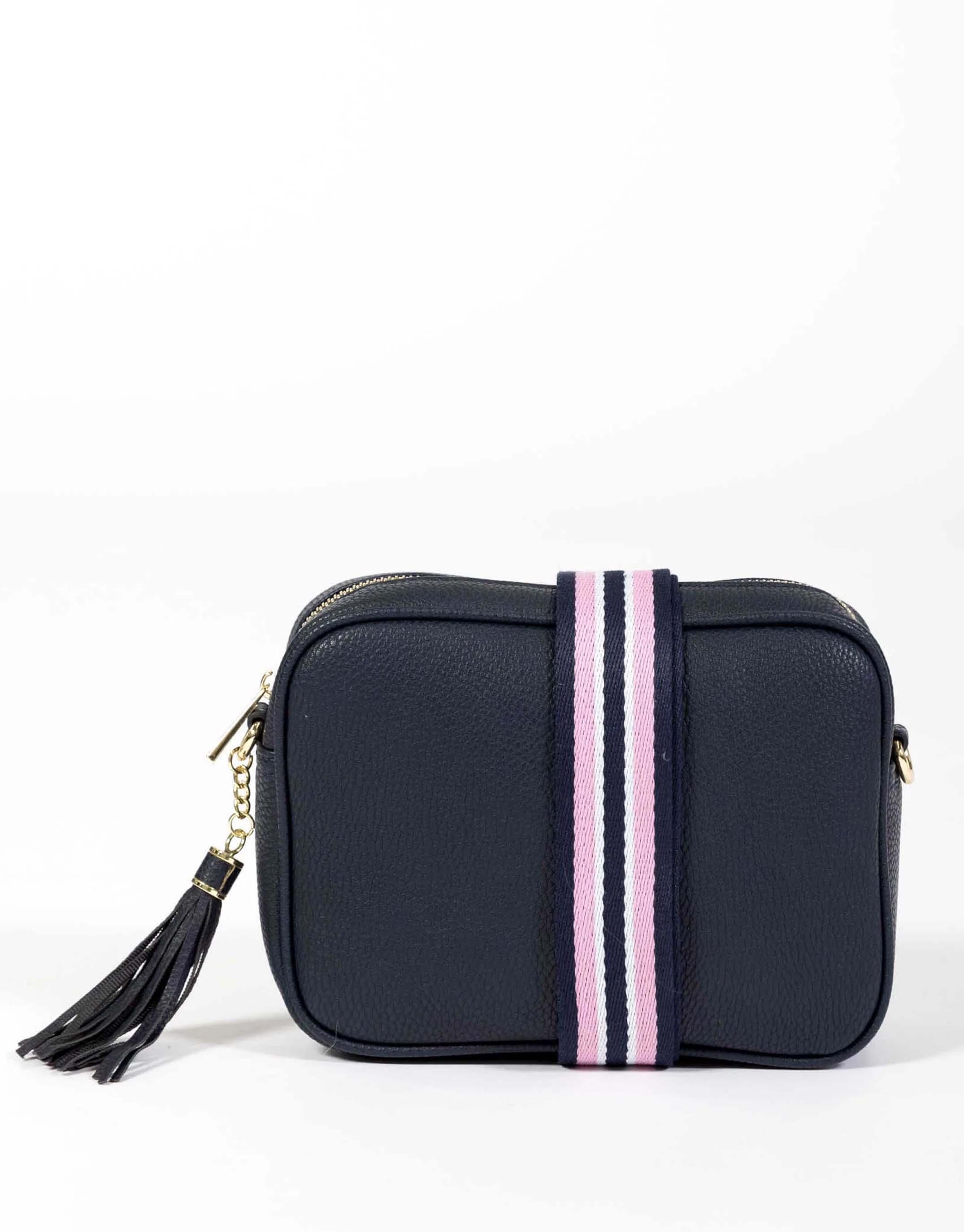 Buy Zoe Crossbody Bag Navy Navy Pink Stripe White Co. for Sale Online Australia White Co